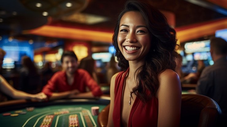 Kontrol pemain yang responsif dan fitur chat real-time Antarmuka pemain ulti 33 menampilkan kontrol taruhan dan chat dengan dealer